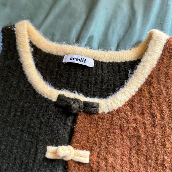 New dead stock Color block sweater vest - Picture 5 of 7